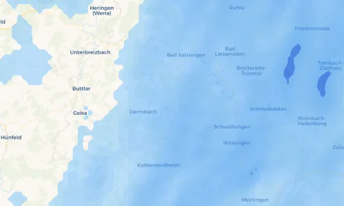 Regenradar Vorschaubild - Aktuelle Niederschläge in Bernshausen und Umgebung