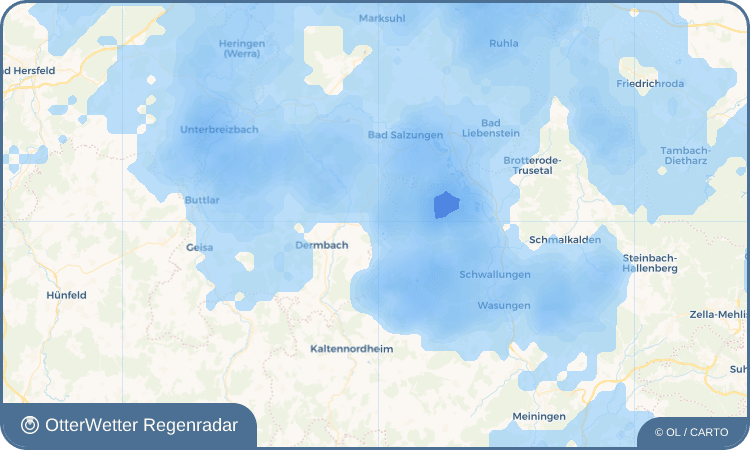 OtterWetter Regenradar-Widget Bernshausen