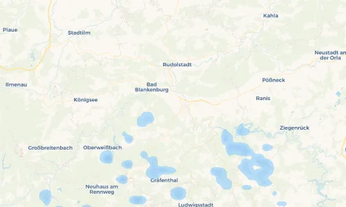 Regenradar Vorschaubild - Aktuelle Niederschläge in Beulwitz und Umgebung