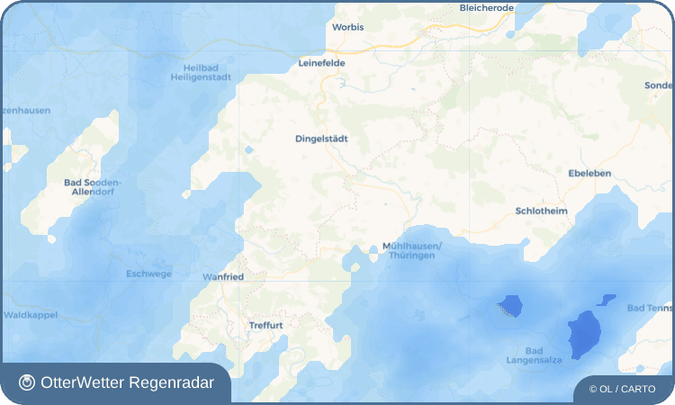 OtterWetter Regenradar-Widget Bickenriede
