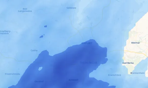 Regenradar Vorschaubild - Aktuelle Niederschläge in Bindersleben und Umgebung