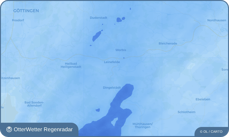 OtterWetter Regenradar-Widget Birkungen