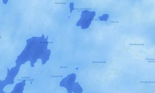 Regenradar Vorschaubild - Aktuelle Niederschläge in Bischofferode und Umgebung