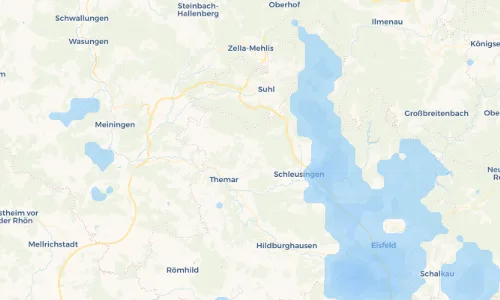 Regenradar Vorschaubild - Aktuelle Niederschläge in Bischofrod und Umgebung