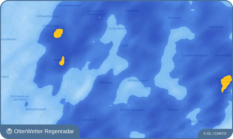 OtterWetter Regenradar-Widget Bischofrod