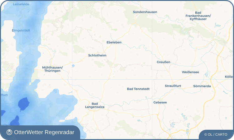 OtterWetter Regenradar-Widget Blankenburg (Thüringen)
