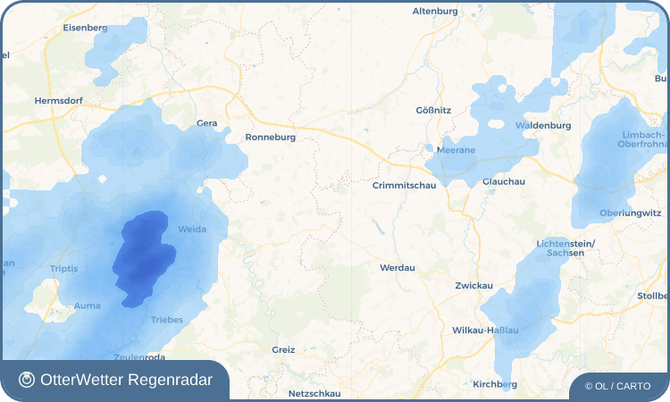 OtterWetter Regenradar-Widget Blankenhain