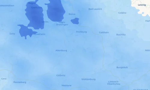 Regenradar-Vorschau: aktuelle Niederschläge in Bocka und Umgebung