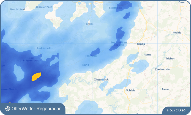 OtterWetter Regenradar-Widget Bodelwitz