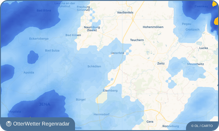 OtterWetter Regenradar-Widget Böhlitz