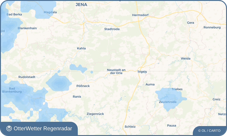 OtterWetter Regenradar-Widget Börthen