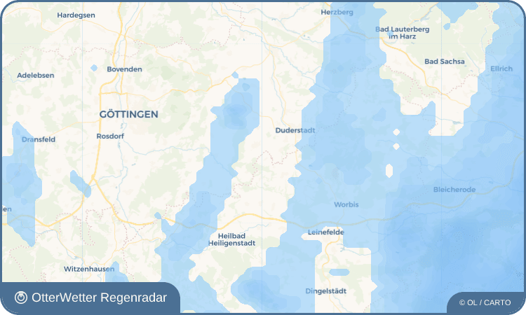 OtterWetter Regenradar-Widget Böseckendorf