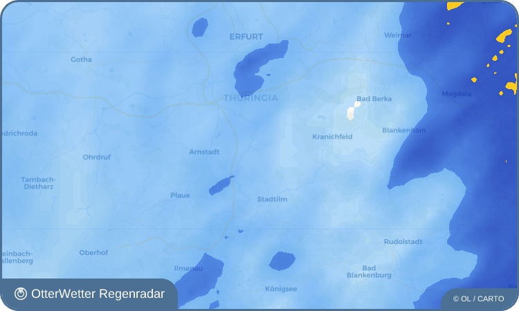 Wetter-Widget-Vorschau mit Vorhersagedaten für Bösleben