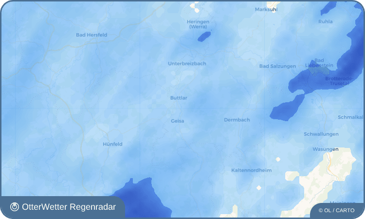 OtterWetter Regenradar-Widget Borsch