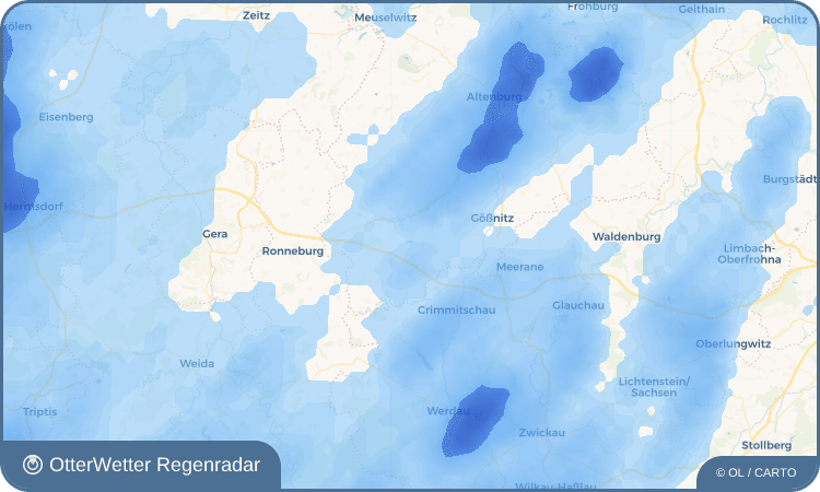 OtterWetter Regenradar-Widget Brandrübel