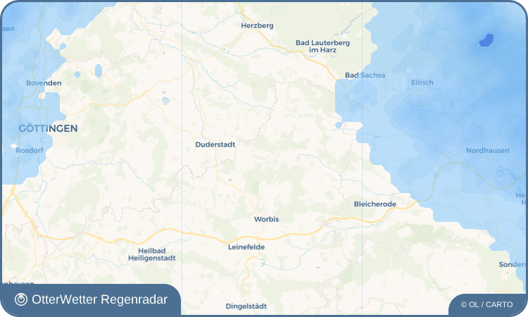 OtterWetter Regenradar-Widget Brehme