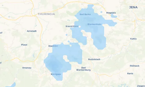 Regenradar Vorschaubild - Aktuelle Niederschläge in Breitenheerda und Umgebung