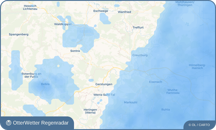 Wetter-Widget-Vorschau mit Vorhersagedaten für Breitzbach