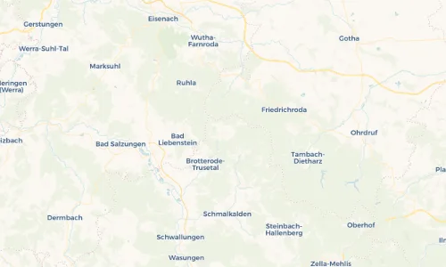 Regenradar Vorschaubild - Aktuelle Niederschläge in Brotterode und Umgebung