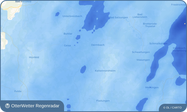 OtterWetter Regenradar-Widget Brunnhartshausen