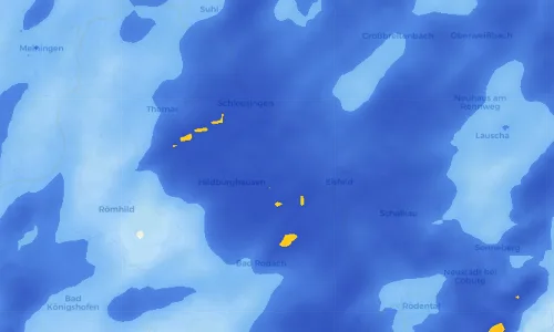 Regenradar Vorschaubild - Aktuelle Niederschläge in Bürden und Umgebung
