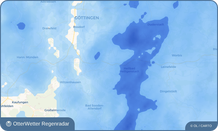 OtterWetter Regenradar-Widget Burgwalde