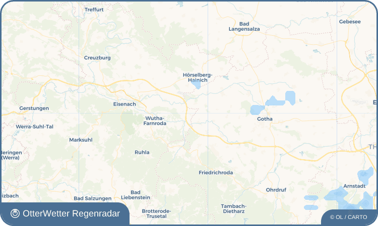 OtterWetter Regenradar-Widget Burla