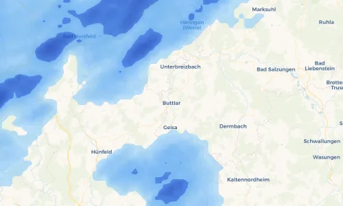 Regenradar Vorschaubild - Aktuelle Niederschläge in Buttlar und Umgebung