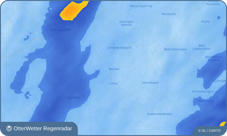 Wetter-Widget-Vorschau mit Vorhersagedaten für Buttlar