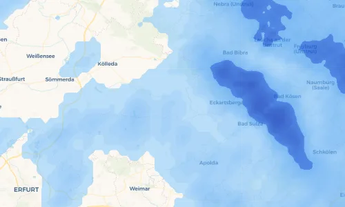 Regenradar Vorschaubild - Aktuelle Niederschläge in Buttstädt und Umgebung