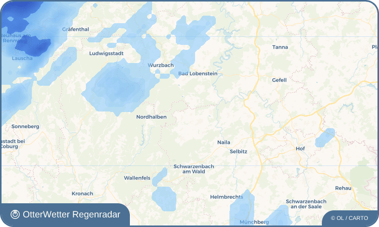 OtterWetter Regenradar-Widget Carlsgrün