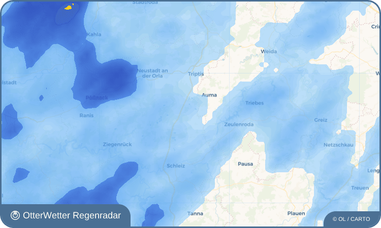 OtterWetter Regenradar-Widget Chursdorf