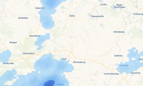 Regenradar Vorschaubild - Aktuelle Niederschläge in Cretzschwitz und Umgebung