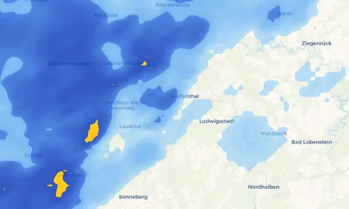 Regenradar Vorschaubild - Aktuelle Niederschläge in Creunitz und Umgebung