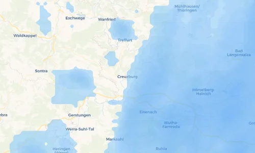 Regenradar Vorschaubild - Aktuelle Niederschläge in Creuzburg und Umgebung