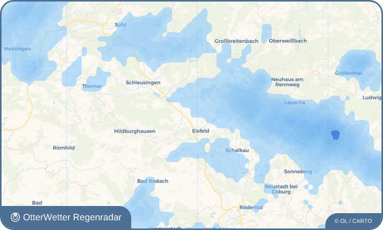 OtterWetter Regenradar-Widget Crock