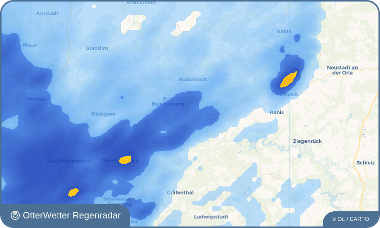 OtterWetter Regenradar-Widget Crösten