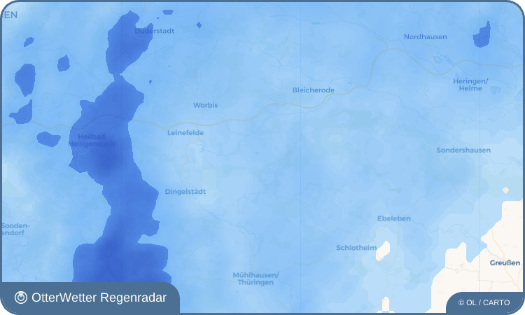OtterWetter Regenradar-Widget Deuna
