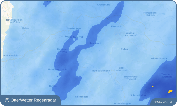 Wetter-Widget-Vorschau mit Vorhersagedaten für Dönges