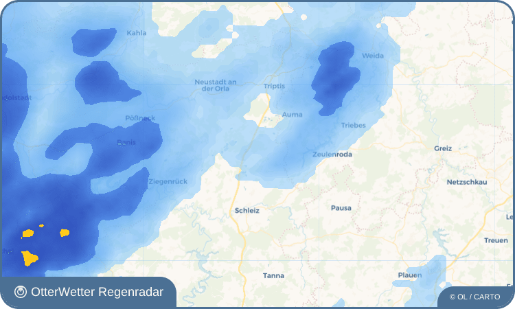OtterWetter Regenradar-Widget Dragensdorf