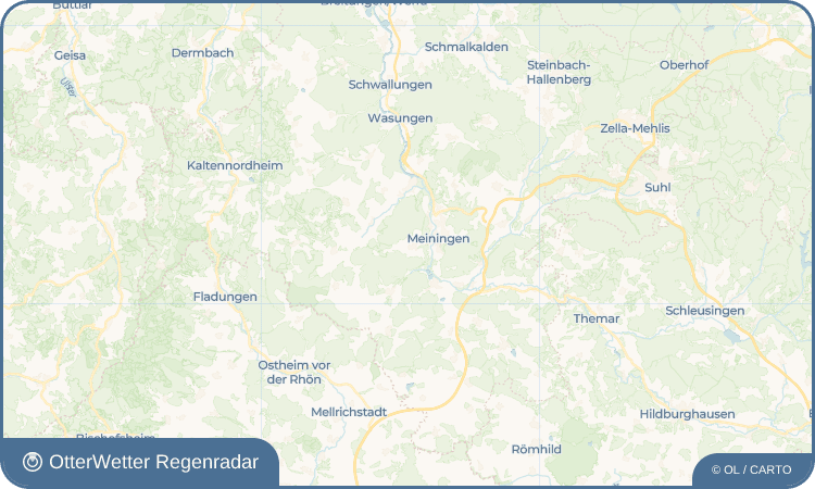 Widget-Vorschau für Dreißigacker Wetter-Widget-Vorschau mit Vorhersagedaten für Dreißigacker