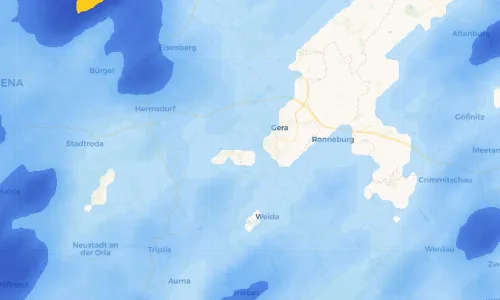 Regenradar Vorschaubild - Aktuelle Niederschläge in Dürrenebersdorf und Umgebung