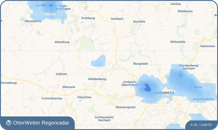 OtterWetter Regenradar-Widget Dürrengerbisdorf