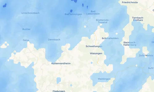 Regenradar Vorschaubild - Aktuelle Niederschläge in Eckardts und Umgebung