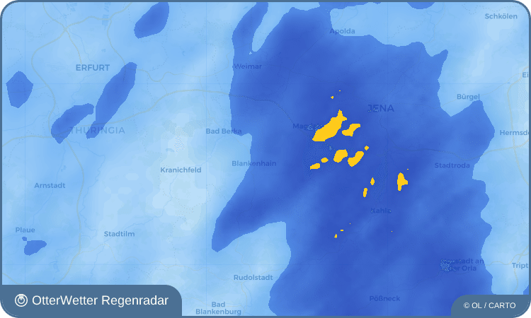 Wetter-Widget-Vorschau mit Vorhersagedaten für Egendorf