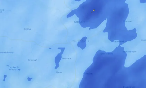 Regenradar Vorschaubild - Aktuelle Niederschläge in Eischleben und Umgebung