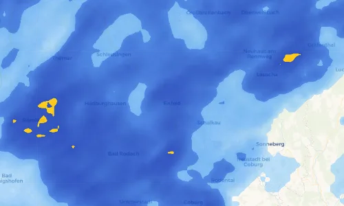 Regenradar Vorschaubild - Aktuelle Niederschläge in Eisfeld und Umgebung