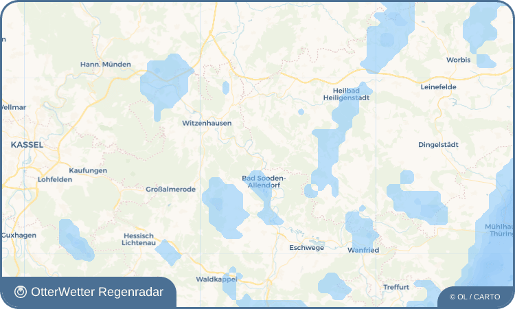 OtterWetter Regenradar-Widget Ellershausen