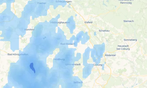 Regenradar-Vorschau: aktuelle Niederschläge in Elsa und Umgebung