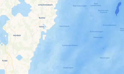 Regenradar Vorschaubild - Aktuelle Niederschläge in Empfertshausen und Umgebung